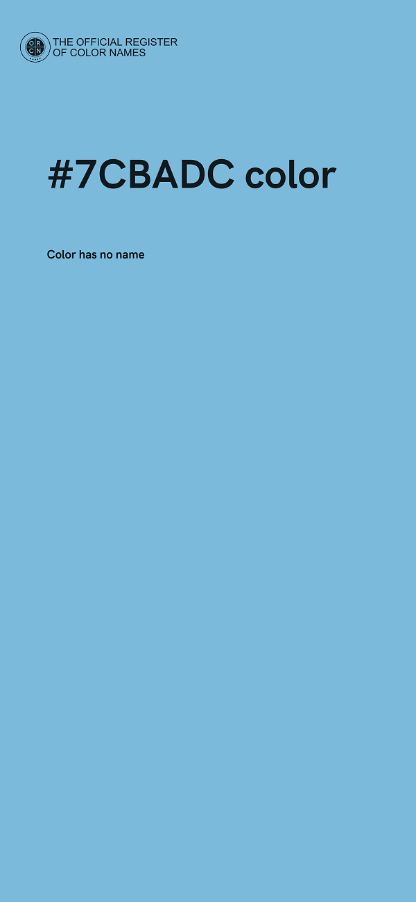 #7CBADC color image