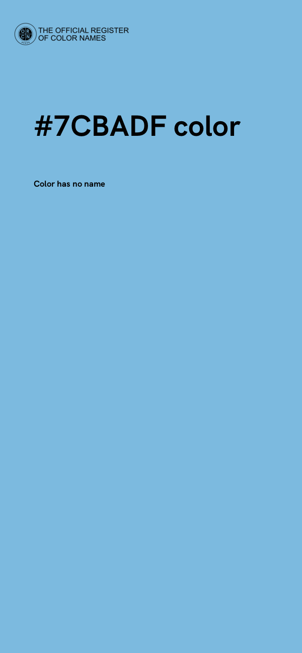 #7CBADF color image