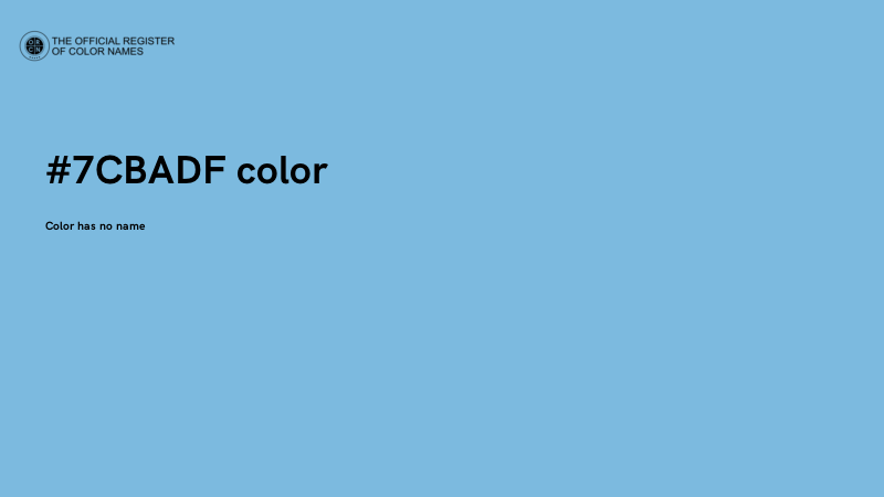 #7CBADF color image