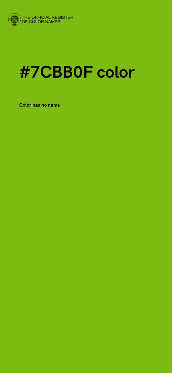 #7CBB0F color image