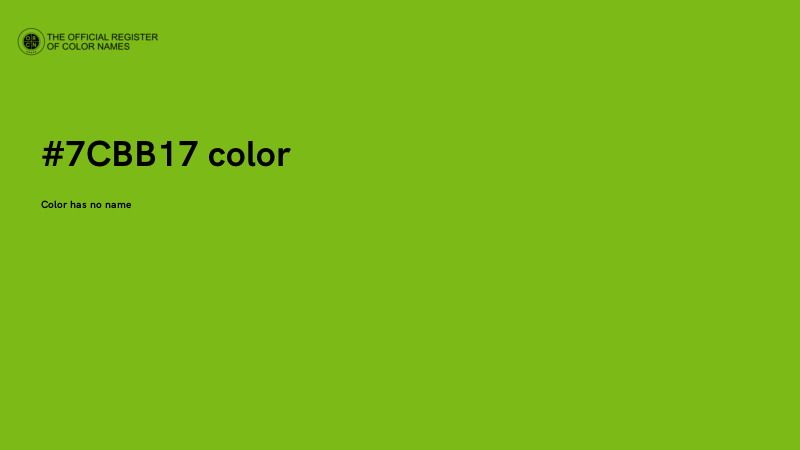 #7CBB17 color image