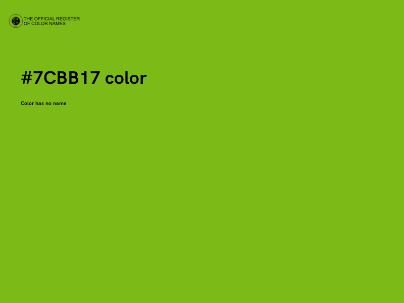 #7CBB17 color image