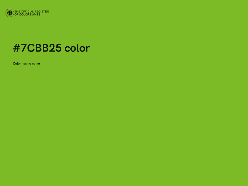 #7CBB25 color image