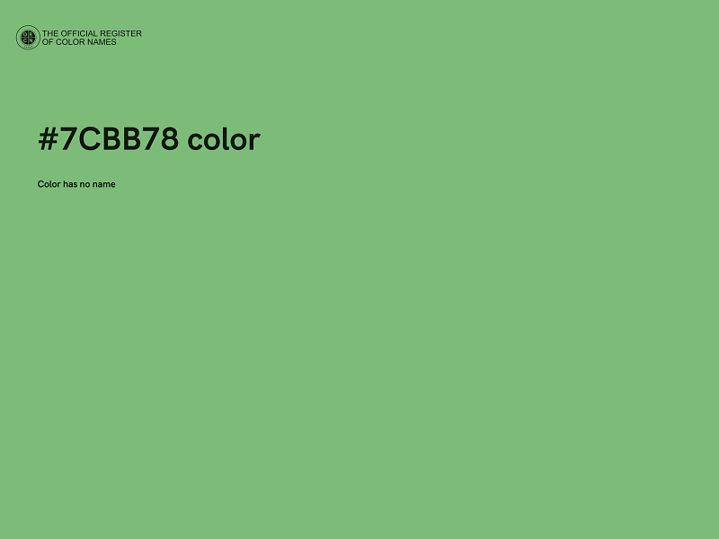 #7CBB78 color image