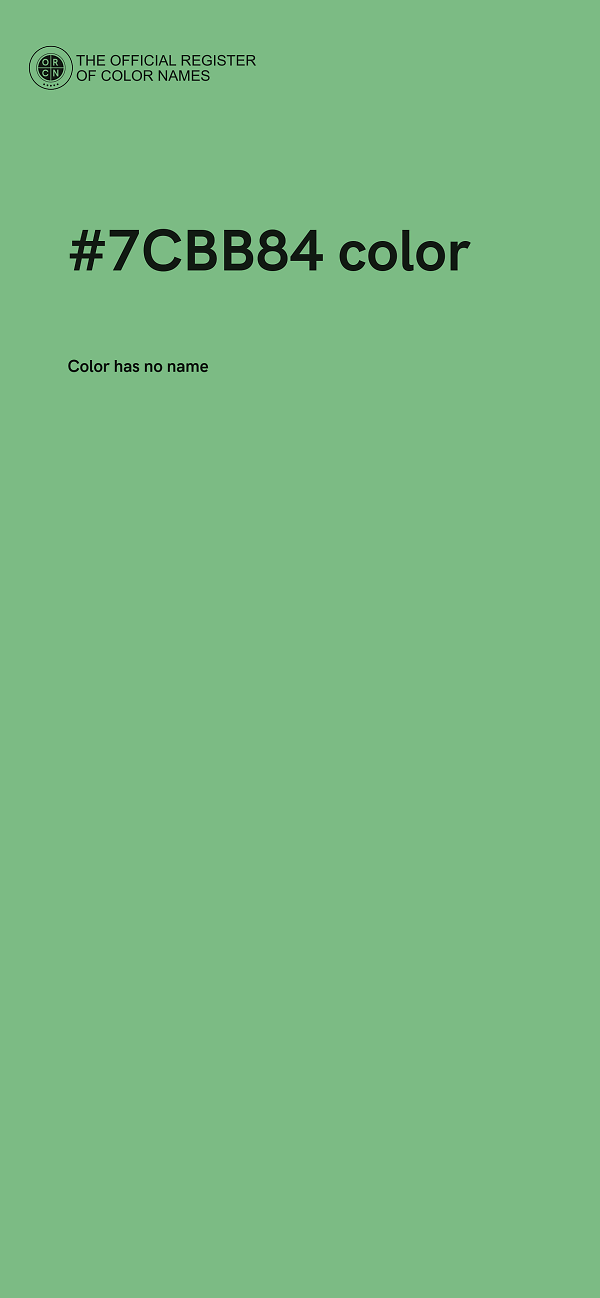 #7CBB84 color image