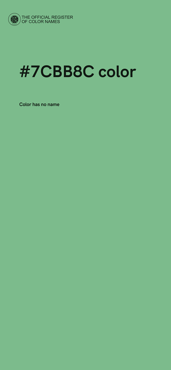 #7CBB8C color image