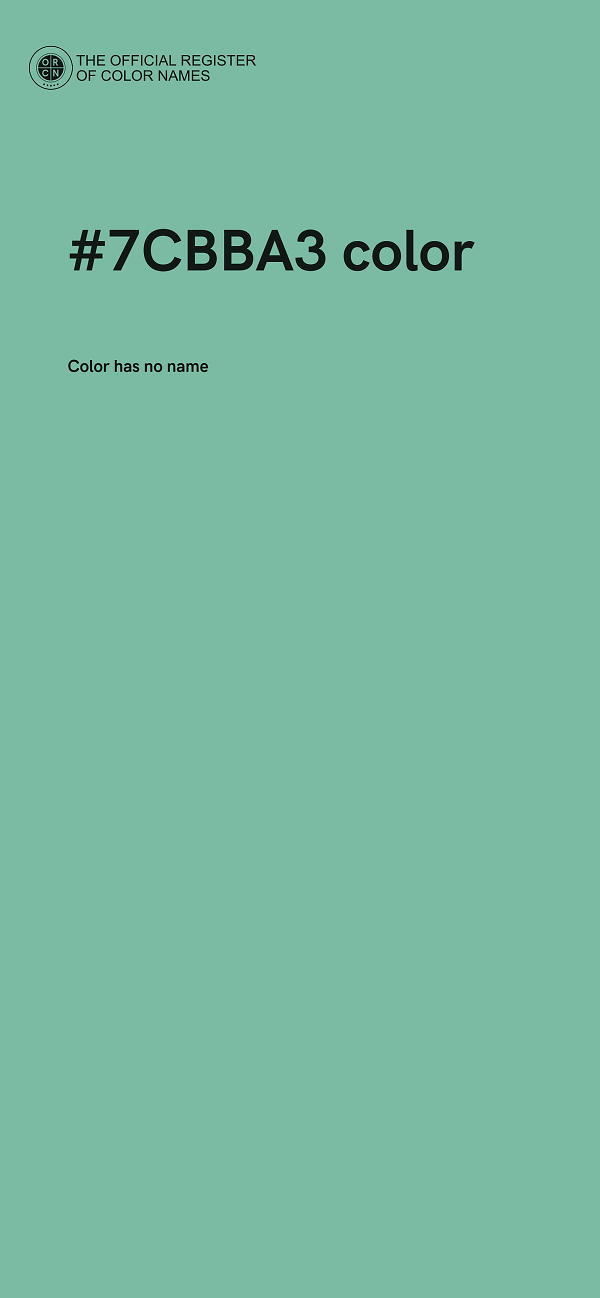 #7CBBA3 color image