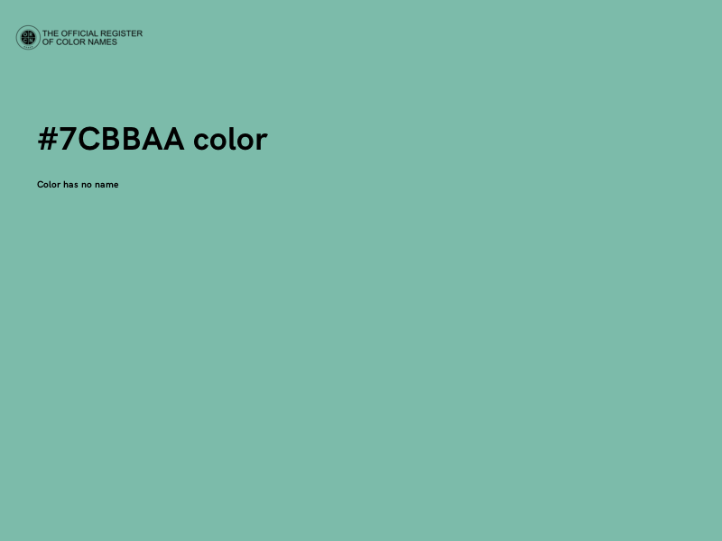 #7CBBAA color image