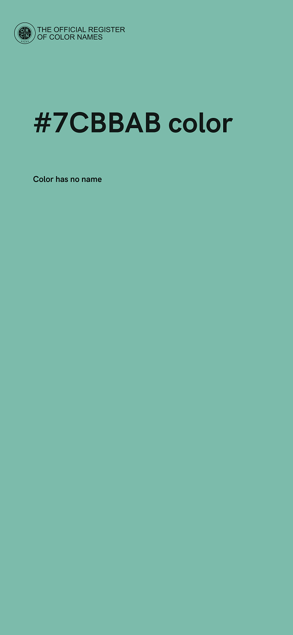 #7CBBAB color image