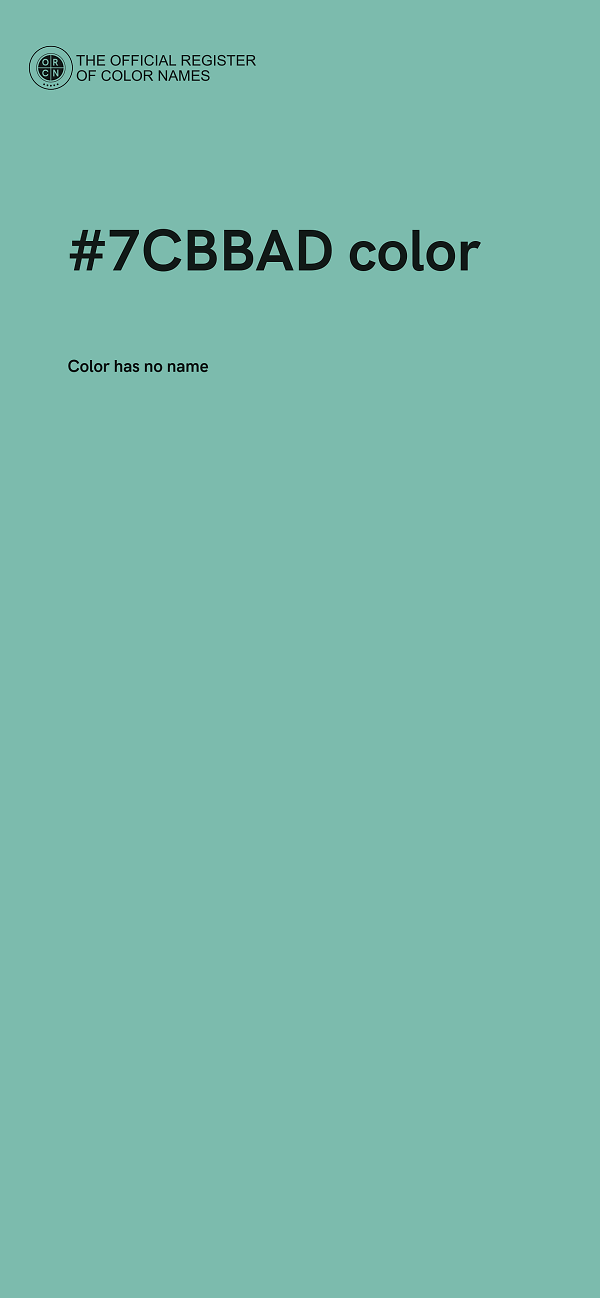 #7CBBAD color image
