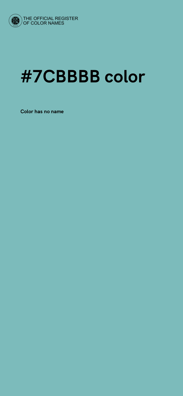 #7CBBBB color image