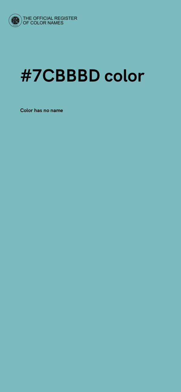 #7CBBBD color image