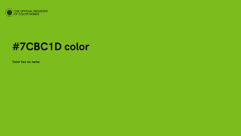 #7CBC1D color image
