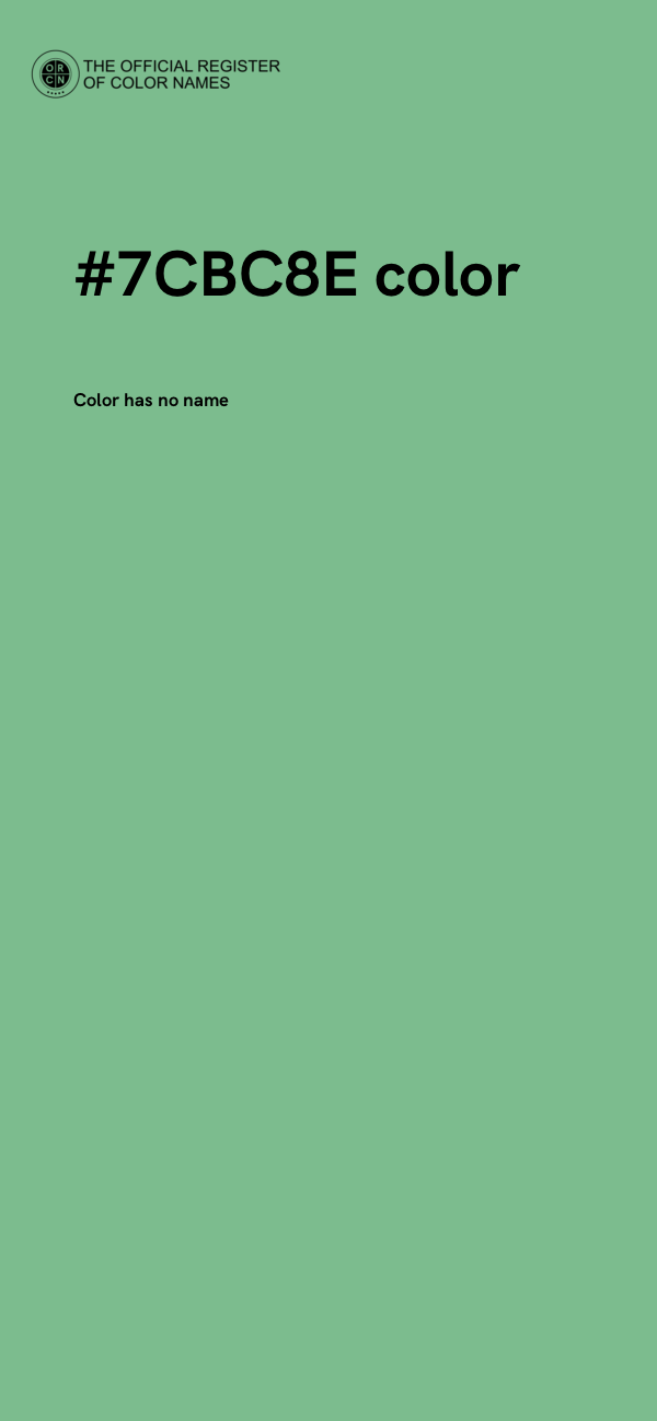 #7CBC8E color image