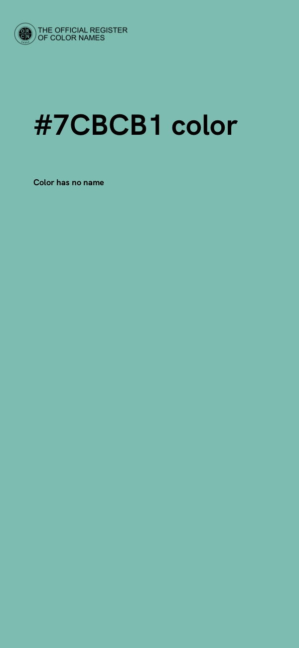#7CBCB1 color image