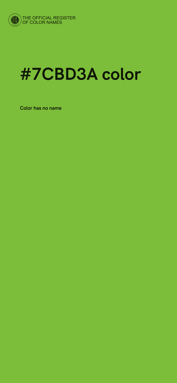 #7CBD3A color image