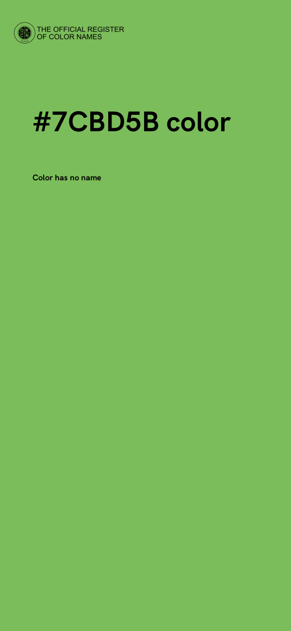 #7CBD5B color image