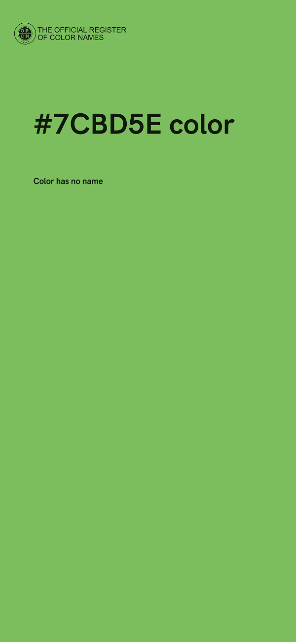 #7CBD5E color image