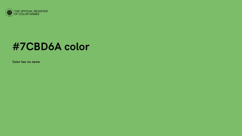 #7CBD6A color image