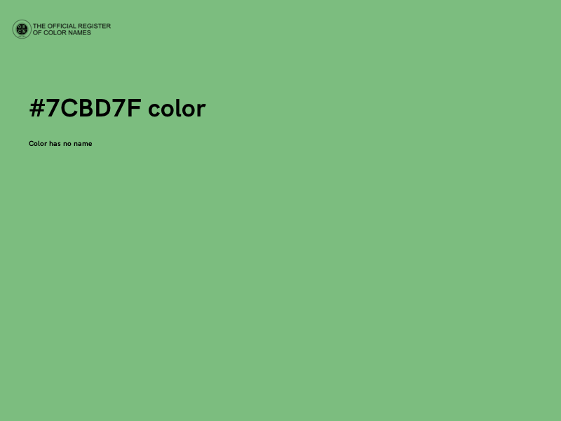 #7CBD7F color image