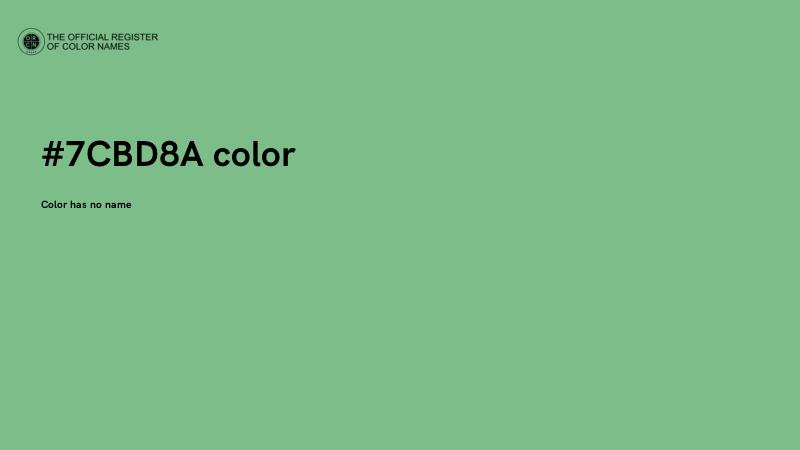 #7CBD8A color image