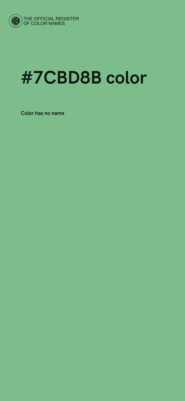 #7CBD8B color image