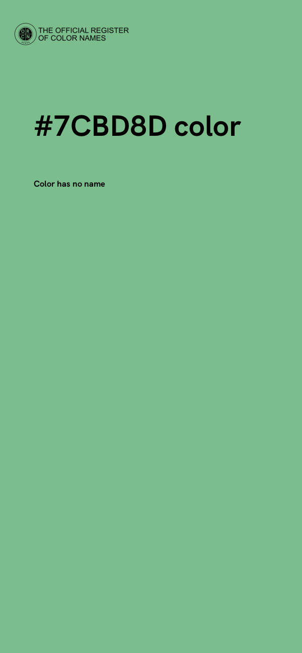 #7CBD8D color image