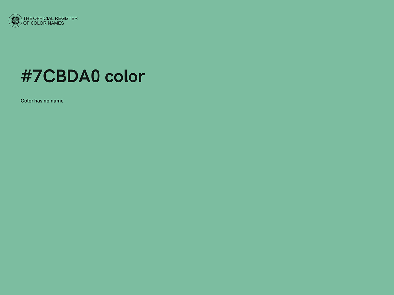 #7CBDA0 color image