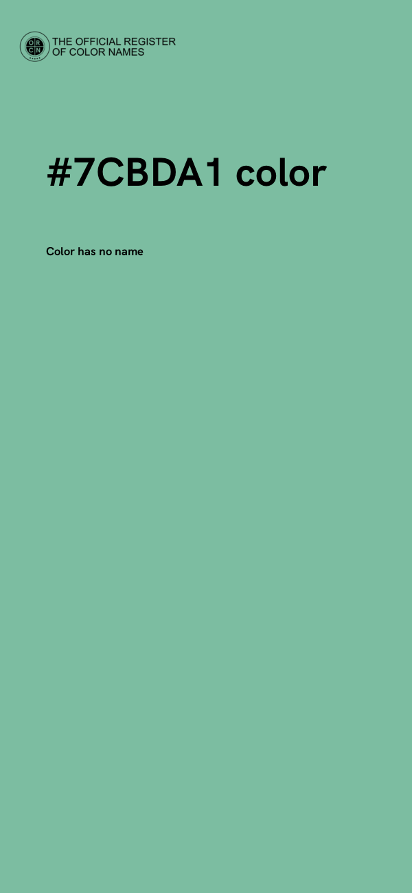 #7CBDA1 color image