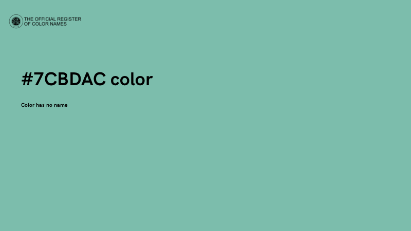 #7CBDAC color image