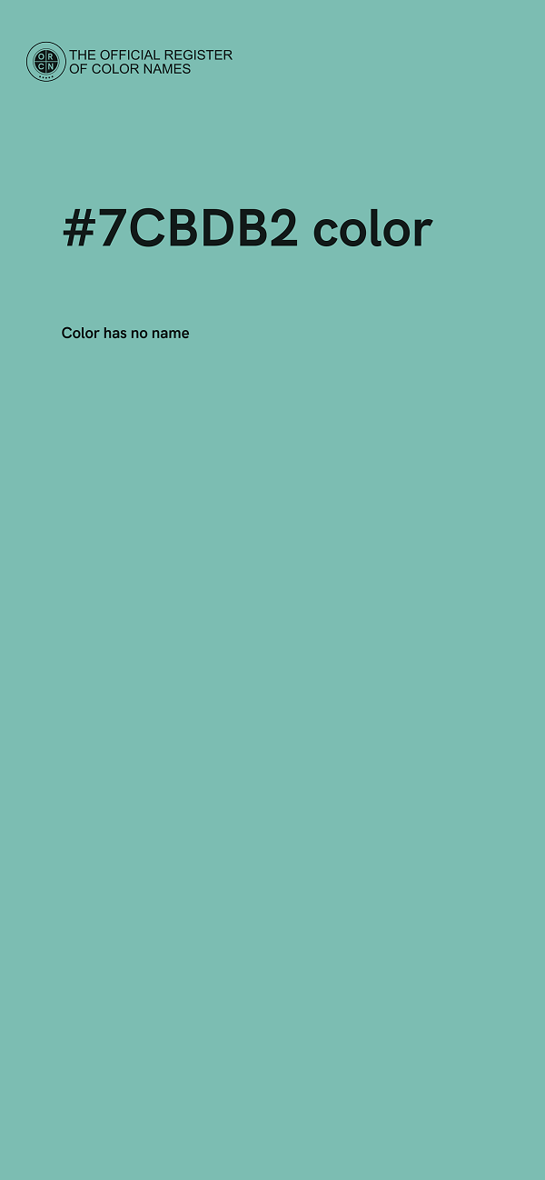 #7CBDB2 color image