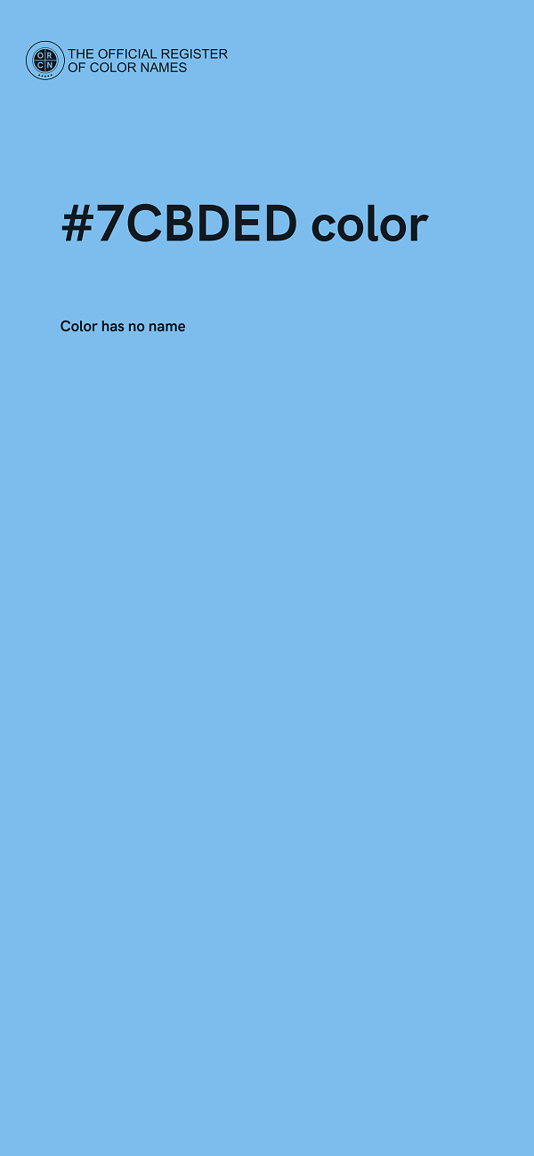 #7CBDED color image