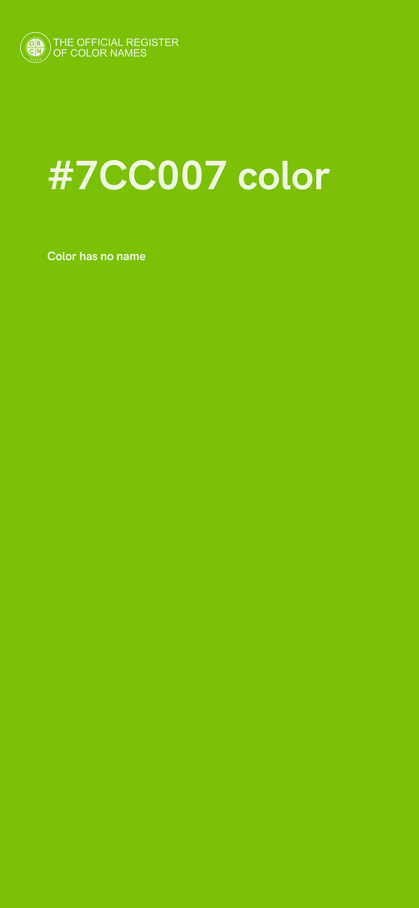 #7CC007 color image