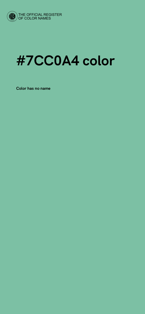 #7CC0A4 color image