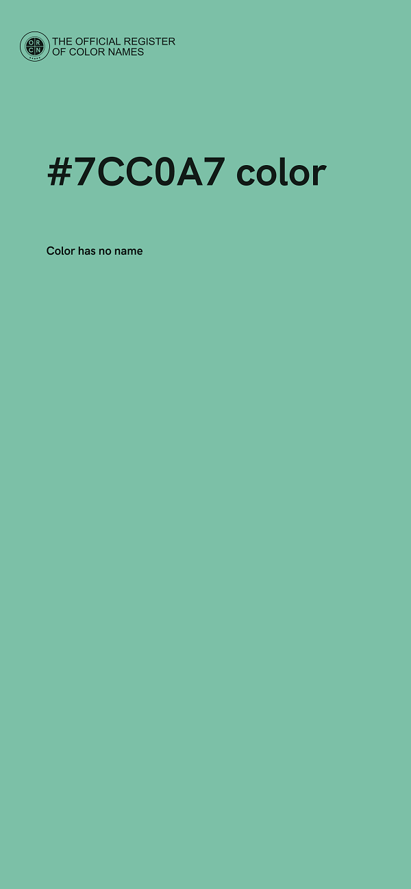 #7CC0A7 color image