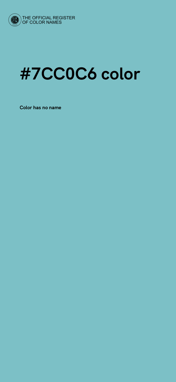 #7CC0C6 color image