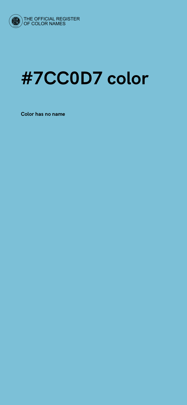 #7CC0D7 color image