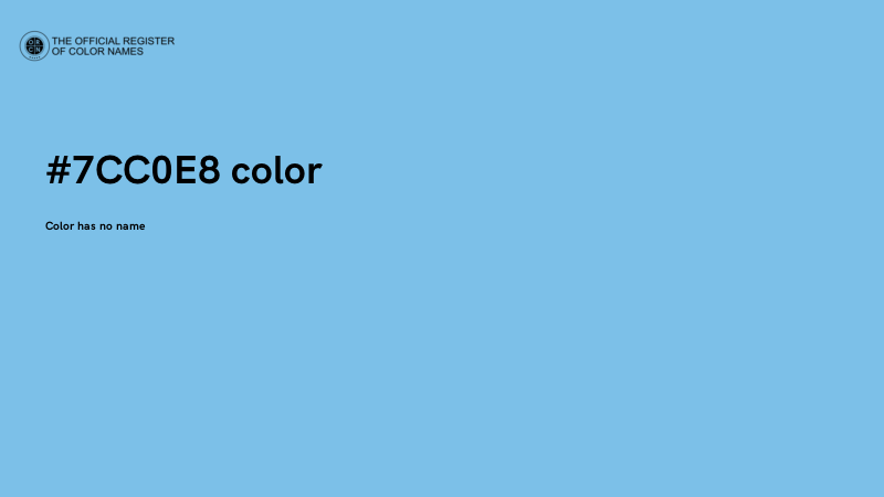 #7CC0E8 color image