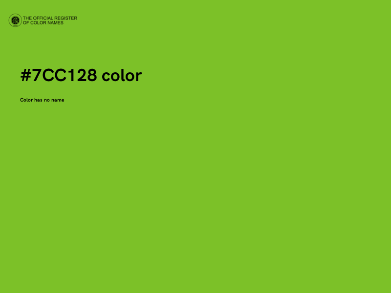 #7CC128 color image