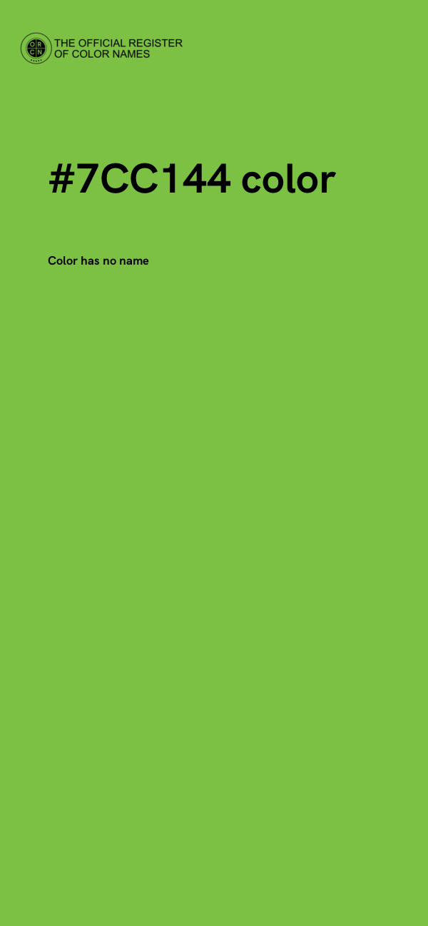 #7CC144 color image