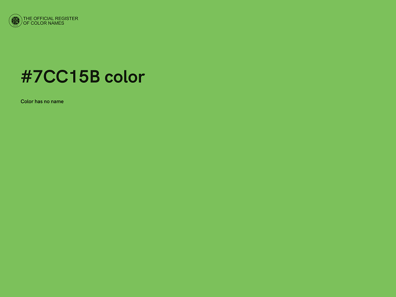 #7CC15B color image