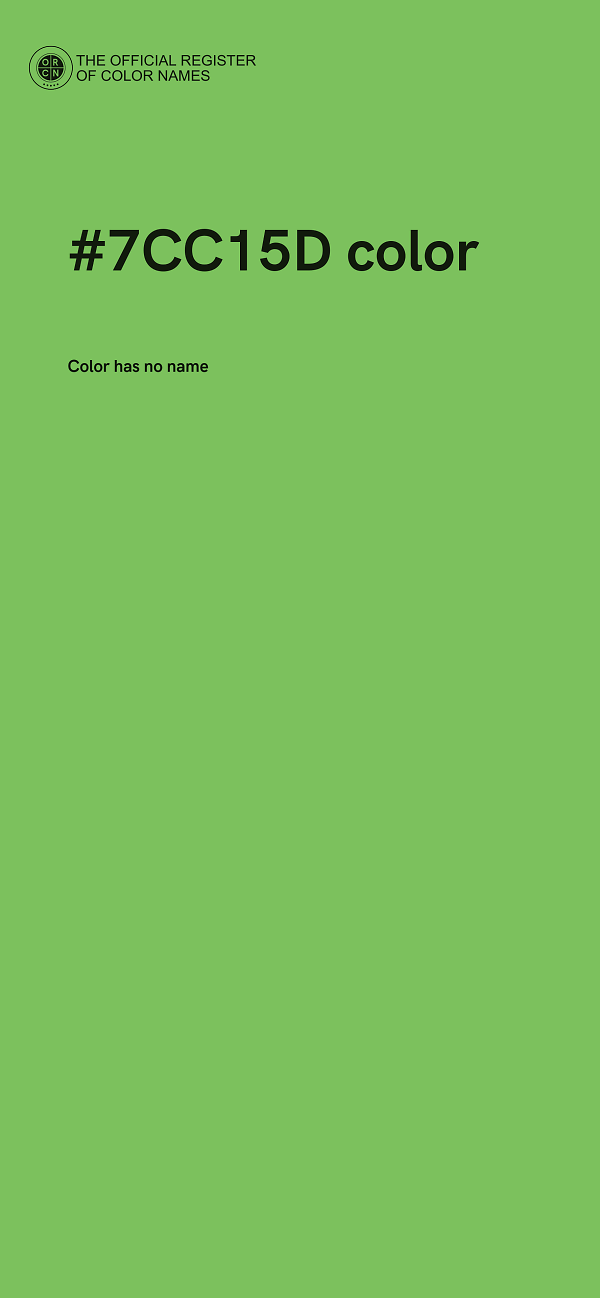 #7CC15D color image