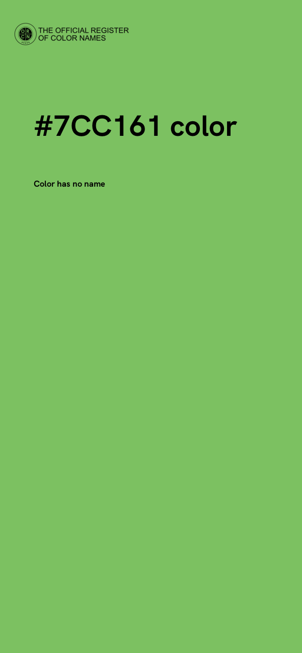 #7CC161 color image
