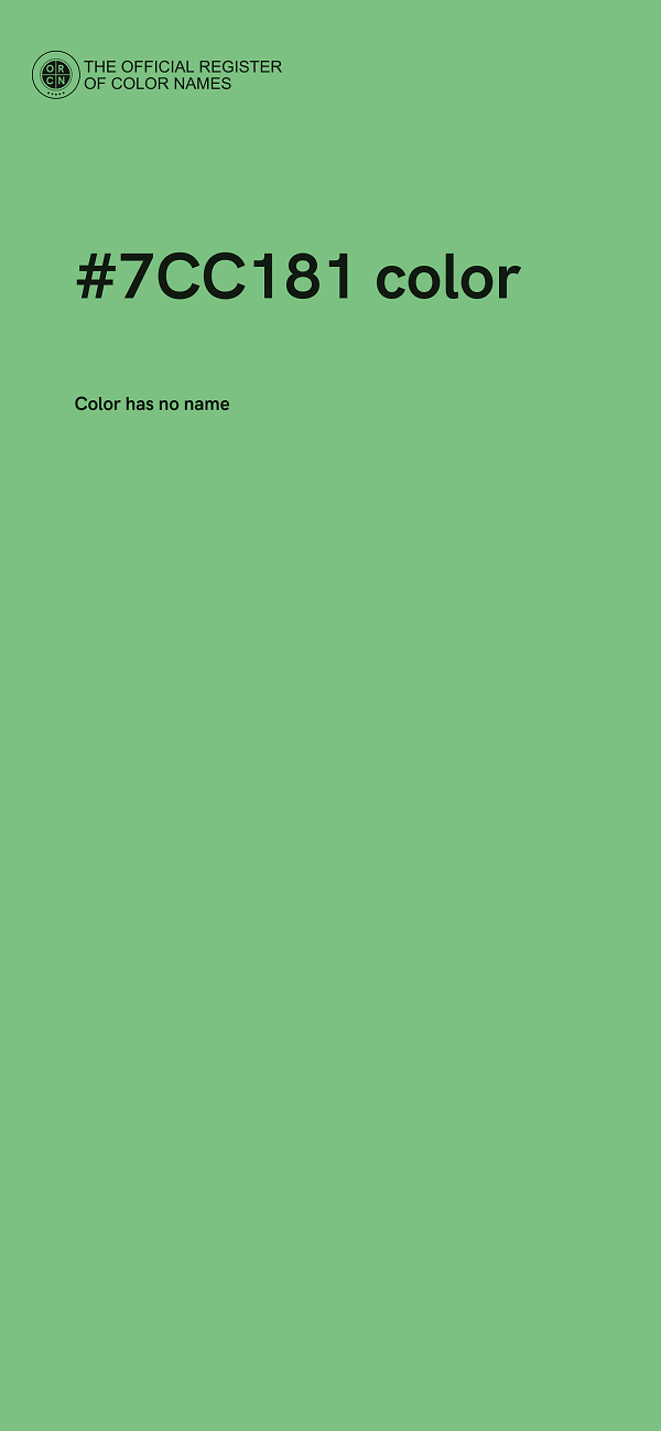 #7CC181 color image