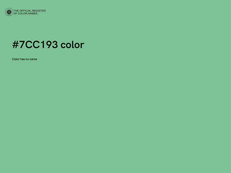 #7CC193 color image