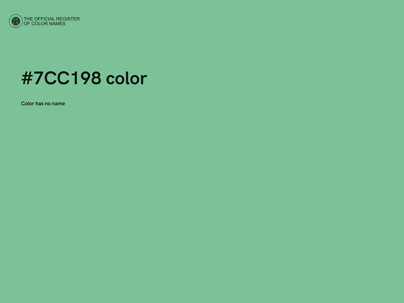 #7CC198 color image