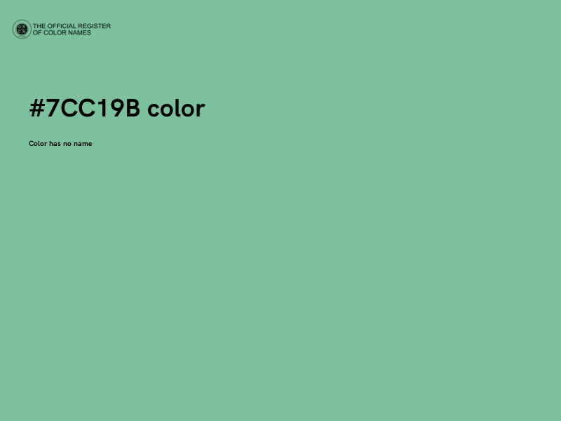 #7CC19B color image