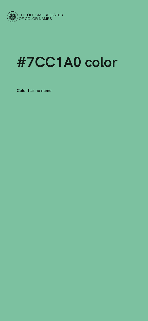 #7CC1A0 color image