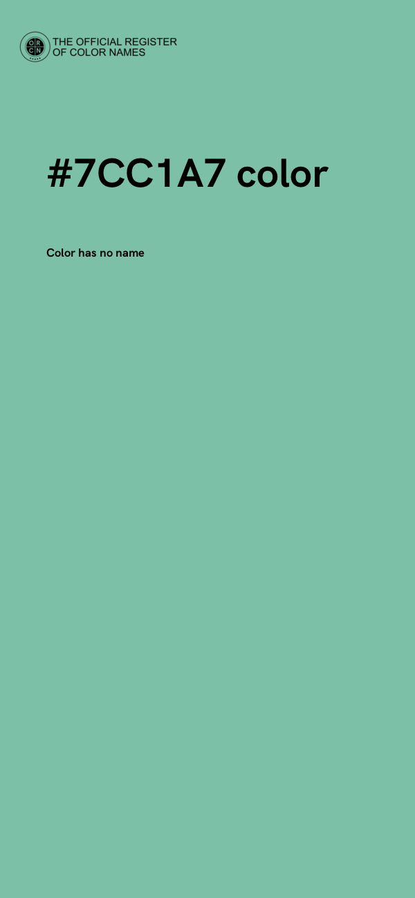 #7CC1A7 color image