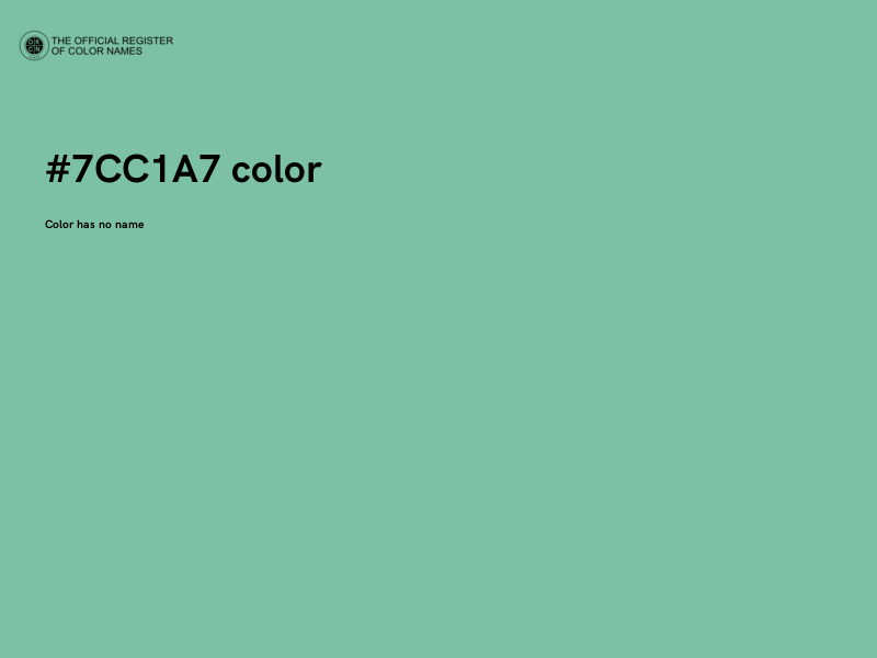 #7CC1A7 color image